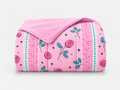Lençol de Malha 100% Algodão com Elástico – Rosas Pink